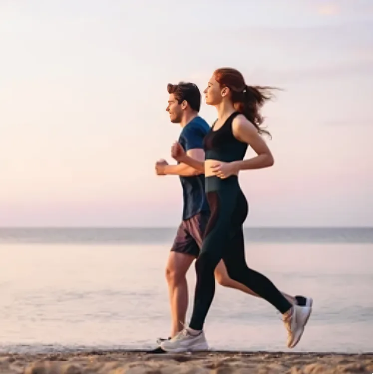 Active people in nature